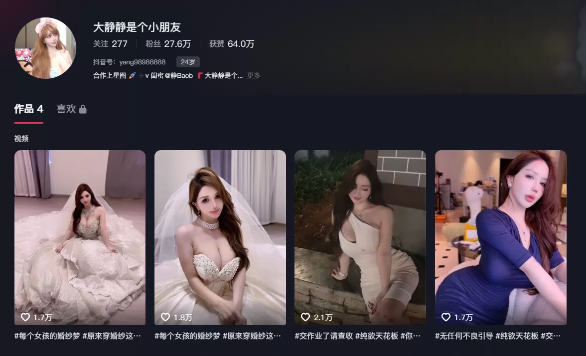 抖音[大静静是个好朋友]铁粉空间视图网盘资源合集打包(持续更新至2期)-WM图库