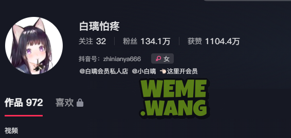 白璃怕疼：模糊画质难掩可爱光芒，300万粉丝的心头好-WM图库